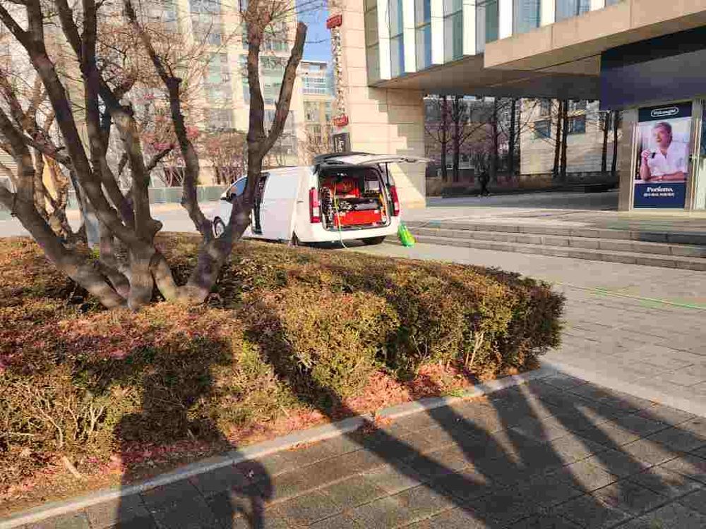 진관동 상가 건물 고압세척 출동